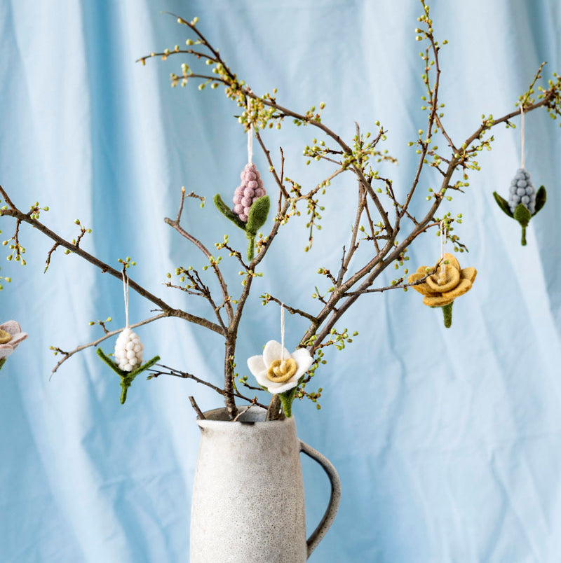 Gry & Sif - Perlehyacint ophæng hvid