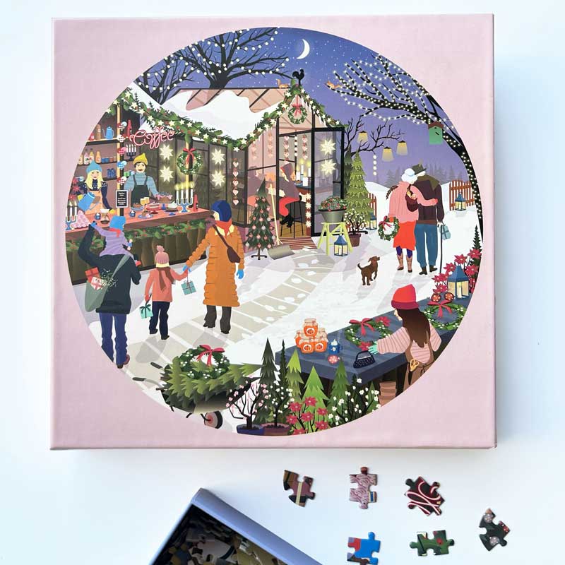 Christmas Market - rundt puslespil
