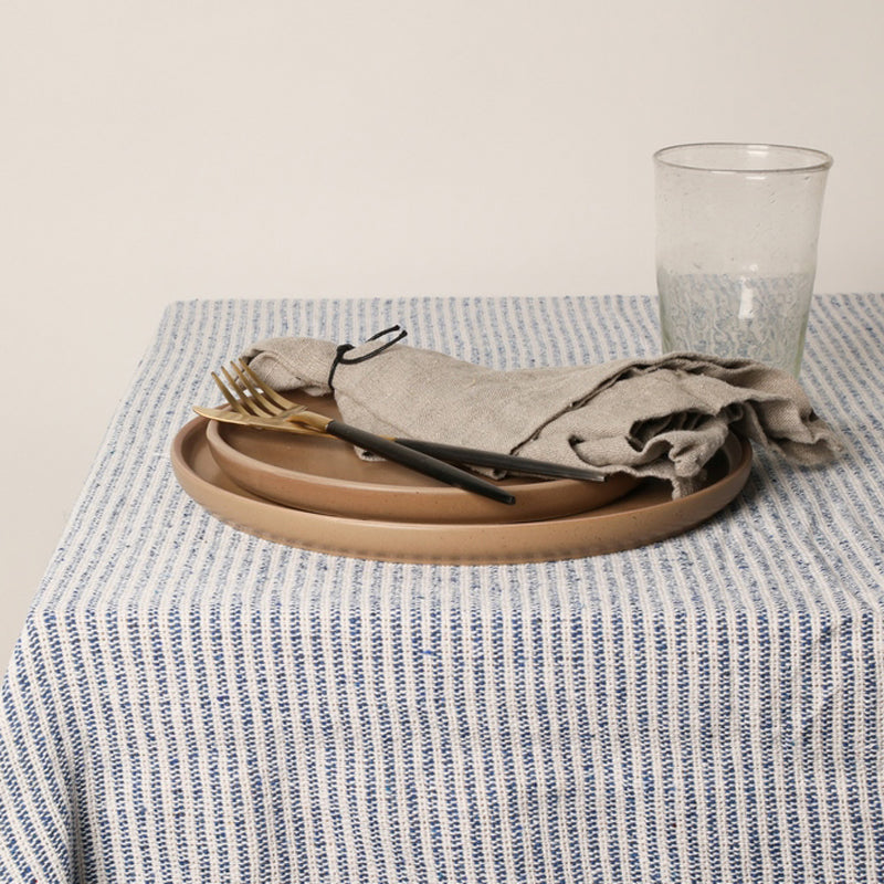 Recycled plaid - Royal Blå/Natur