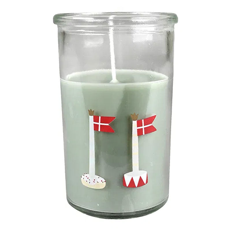 Fødselsdagslys i glas, grøn