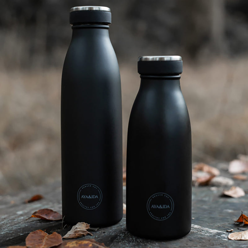 AYA&IDA Drikkeflaske Matte Black 750 ml