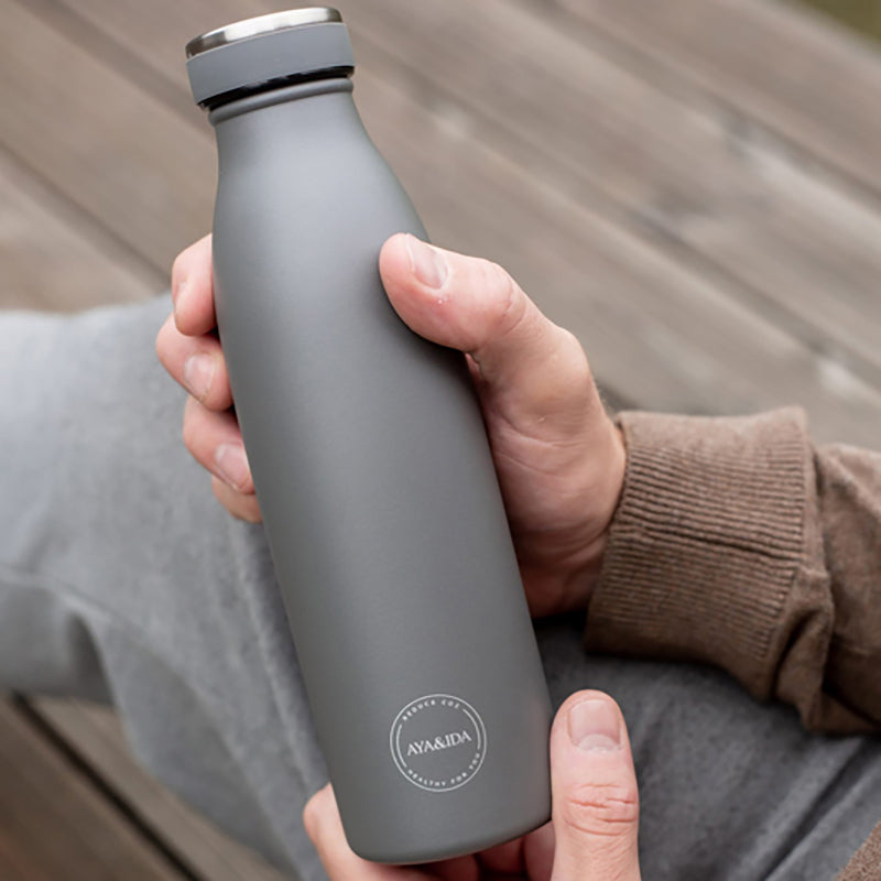 AYA&IDA Drikkeflaske Dark Grey 500 ml