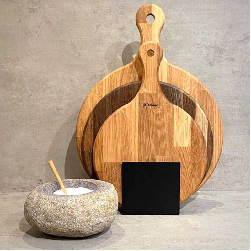 by Brorson Pizzabræt 30 cm i olieret eg