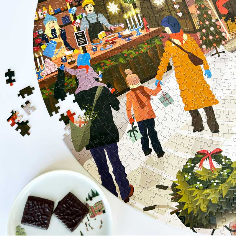 Christmas Market - rundt puslespil