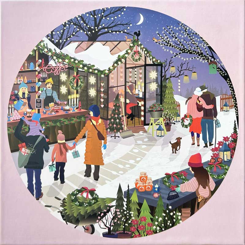 Christmas Market - rundt puslespil