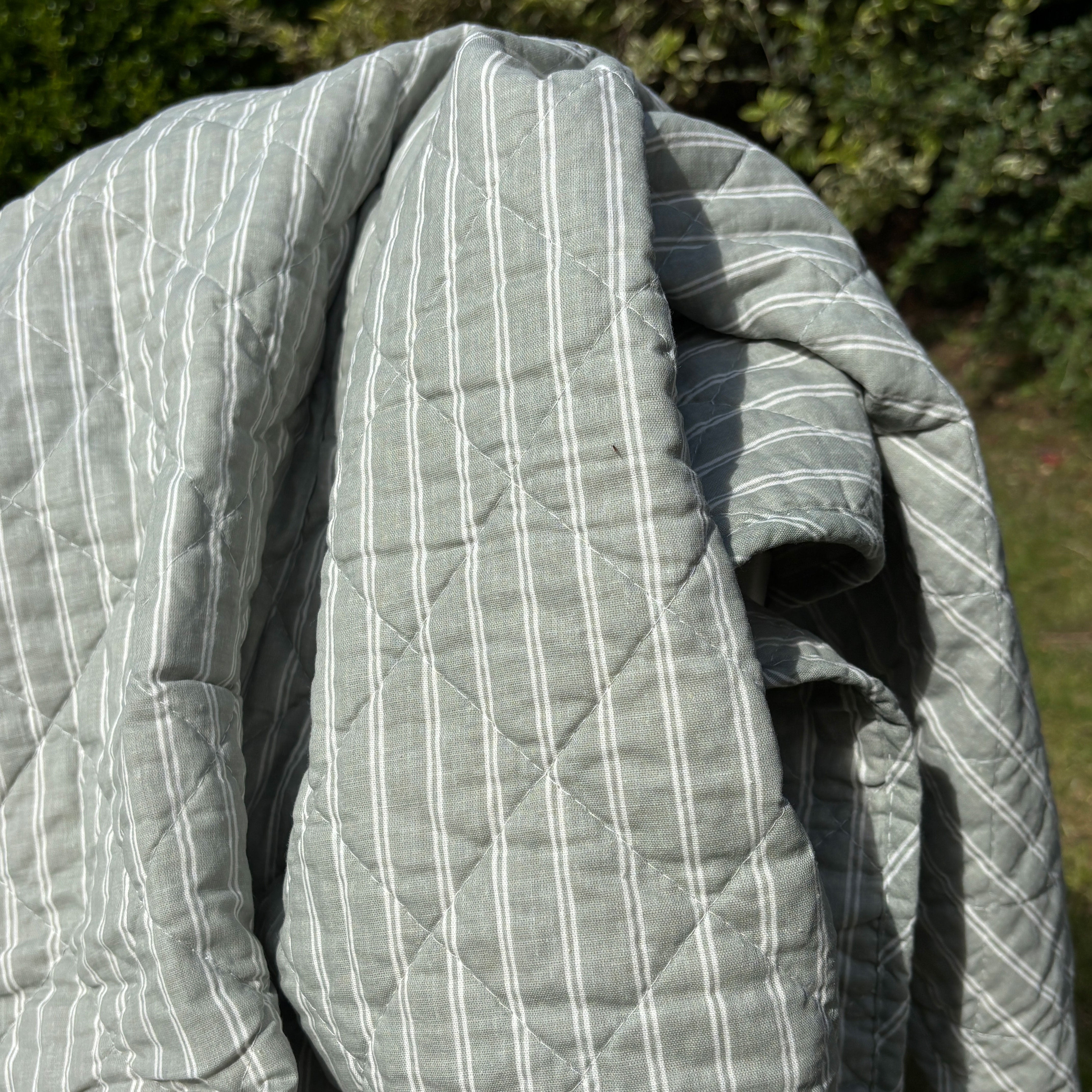 Au Maison Quilt Ethnic, Stripe verde, 140x180 cm